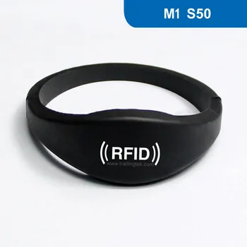 

WB03 Silicone RFID Wristband RFID Bracelet Protocol: ISO 14443A Frequency 13.56MHz with MF1 S50 Chip