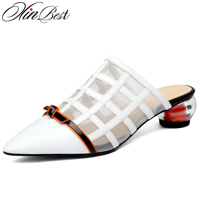sandals with round heels