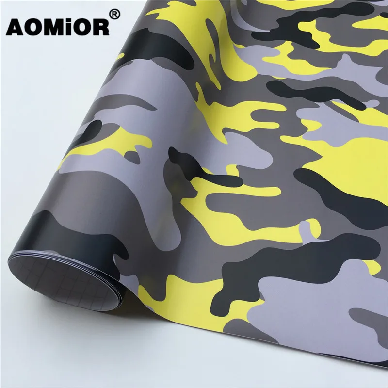 Yellow camo vinyl wrap (8)