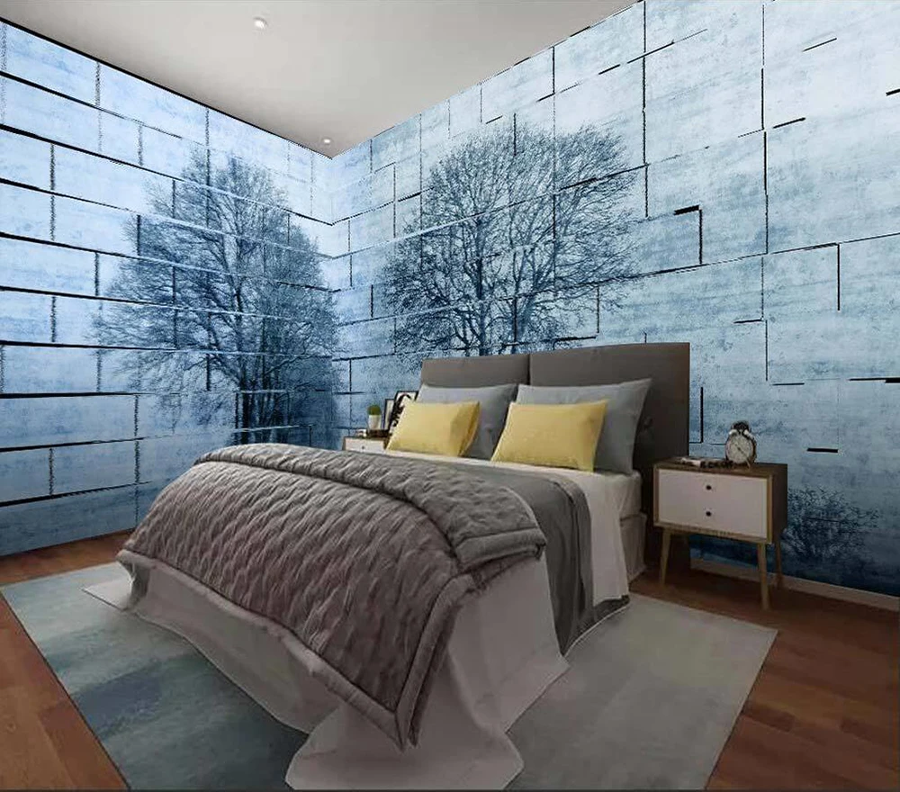 Декоративные обои лесная тема стена с изображением дерева