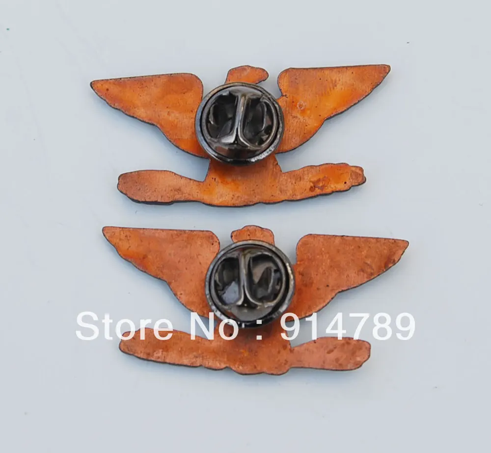 Пара WW2 США Военный полицейский Орел птица устройство штырьковый значок INSIGNIA