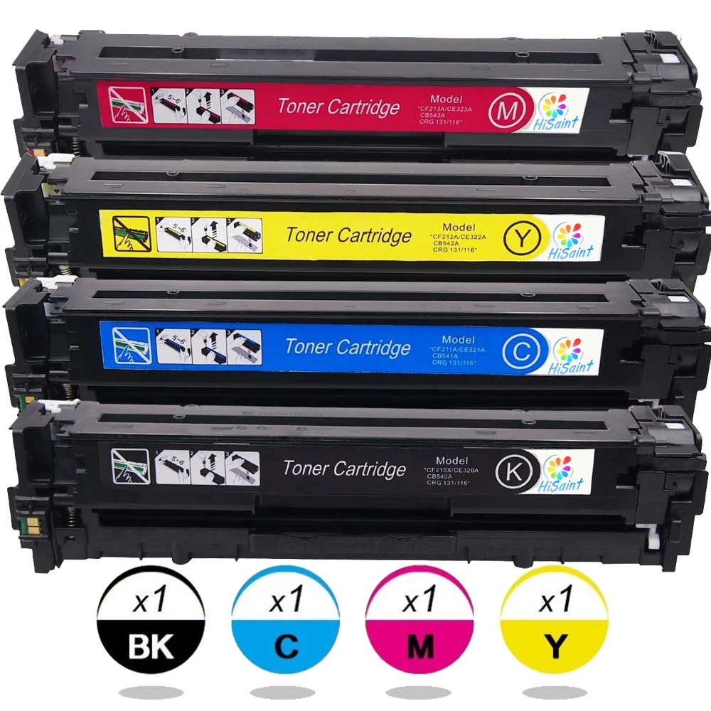 

Listing 4PK(1xCF210X1xCF211A 1xCF212A,1xCF213A)For HP 131X Toner Cartridge For Hp Laserjet For 200 Color M251 M276 Toner Printer