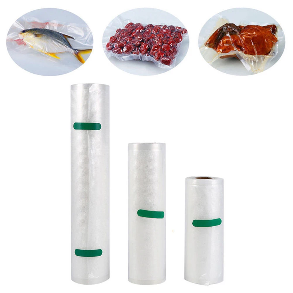 1 roll vacuum bag 500cm Kitchen Food Saver Storage Bags Thick Dots