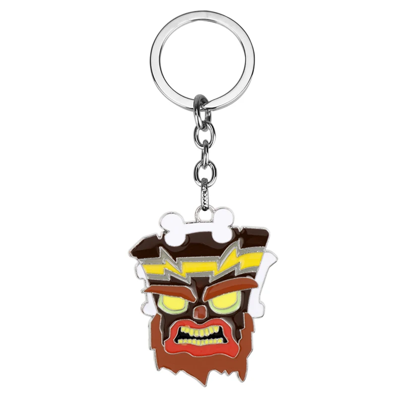 

MQCHUN Game Crash Bandicoot Keychain Figure Model Cartoon Dog Pendant Keychain Keyring For Children Fans Gift-50