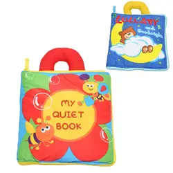 12 страниц книжки из мягкой ткани детские книги для мальчиков и девочек шуршит звук младенческой развивающий погремушка в коляску игрушки