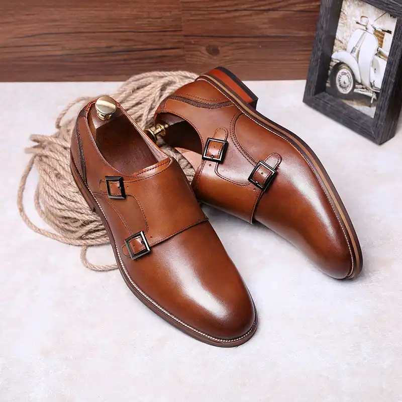 mens buckle dress shoes