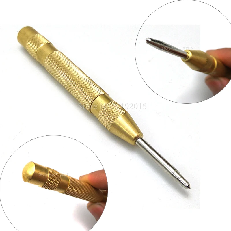 1 Pcs 5 Inch Automatic Center Pin Punch Spring Loaded Marking Starting