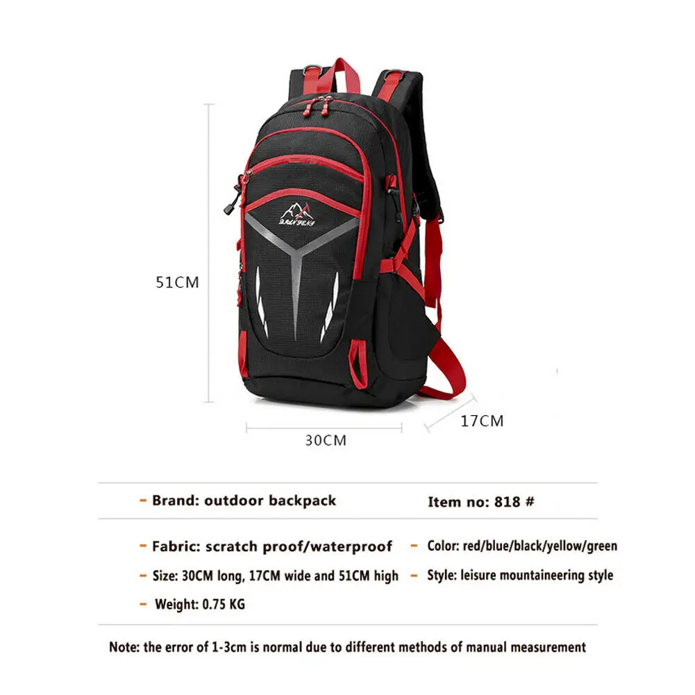 Large capacity 60L travel hiking backpack waterproof Oxford cloth multi-function backpack men's and women's universal