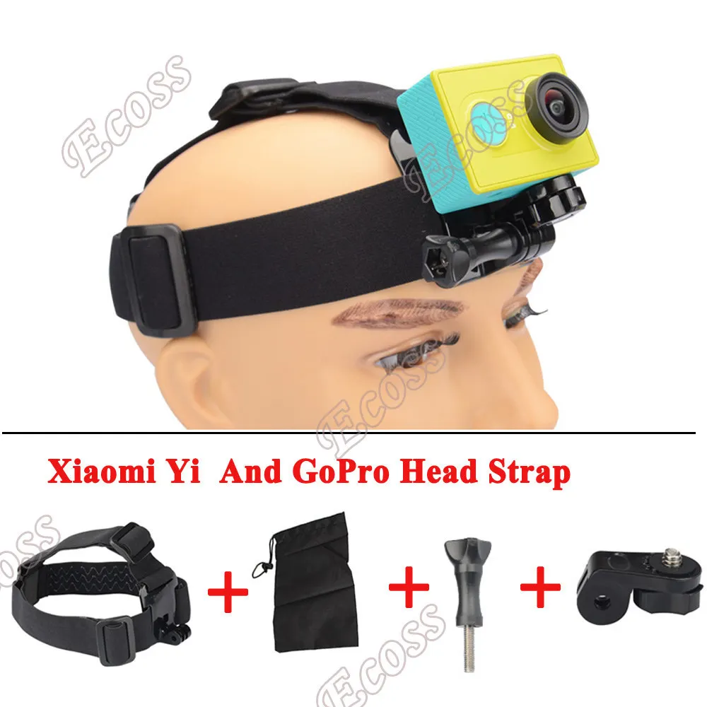 

Xiaomi Yi Head Strap Mount Accessories Xiao yi & Go Pro Head Chest +xiao mi yi Adapter For GoPro 4 3 3+ xiaomi yi Accessories