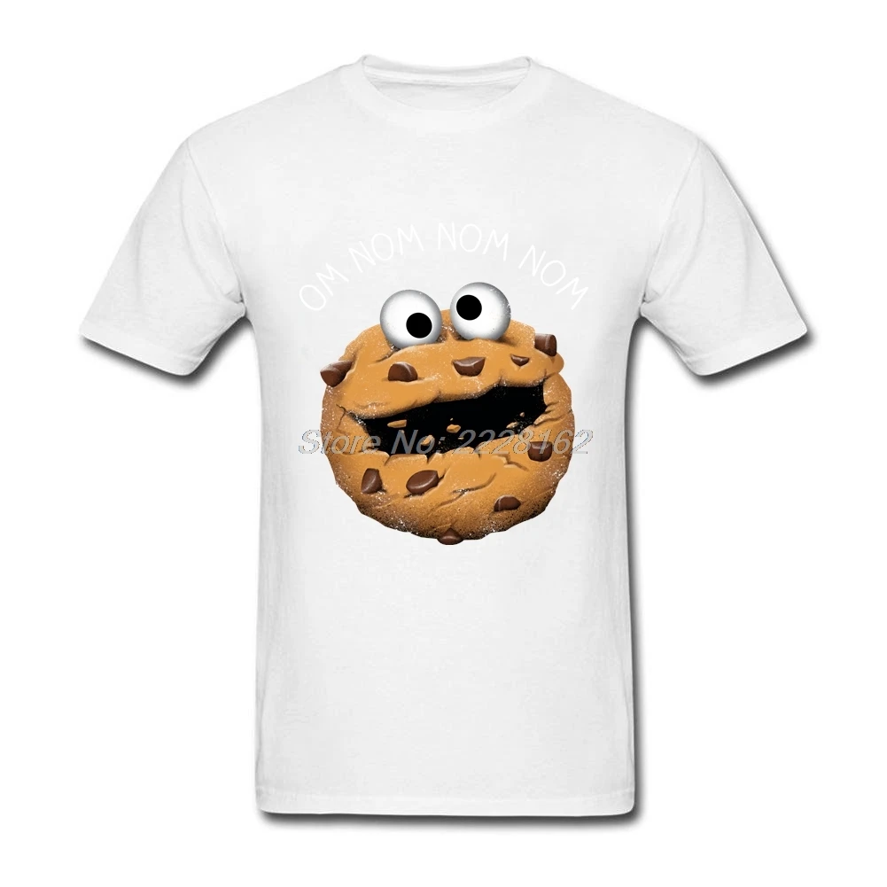 Monster Cookie футболка мужской черный костюм круглый воротник оригинальная забавная