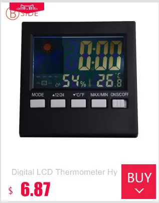 Indoor Room LCD Electronic Temperature Humidity Meter Digital Thermometer Hygrometer Weather Station Alarm Clock HTC-1