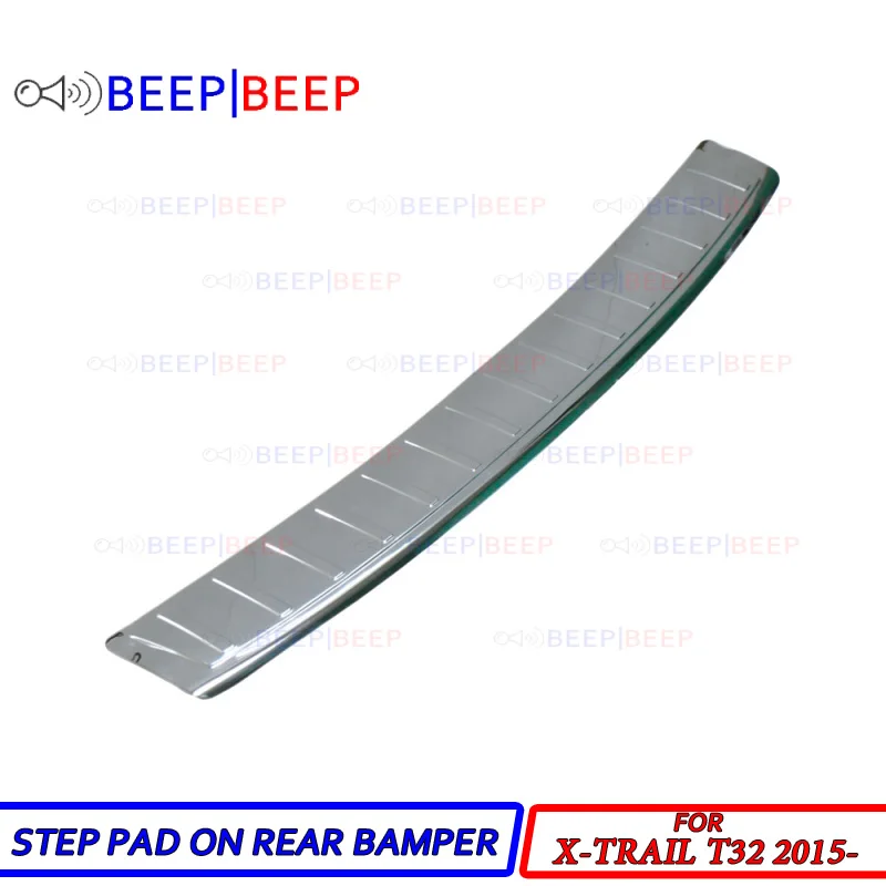 

Scuff plate bumper for Nissan X-Trail T32 2015- rear guard stainless steel protection trim cover pad scuff sill car styling