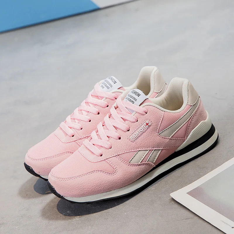 

Popular Sport Shoes For Girls Designer Mesh Ladies Shoes Comfortable Women Jogging Walking Shoes Lace Up Brand Female Sneakers