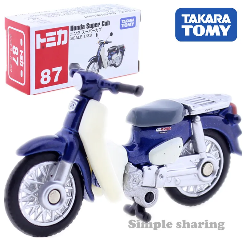 Takara Tomy TOMICA HONDA серия CR-V Fit S660 Civic Тип R StepWagon NSX Super Cub N K-CAR RR VFR CR-Z литья под давлением модель автомобиля - Цвет: NO.87 Super Cub