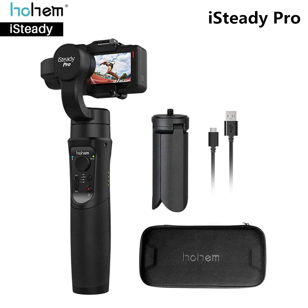

Hohem iSteady Pro 3-axis Handheld Gimbal Stabilizer for Gopro Hero 2018/6/5/4/3+/3 / Yi Cam 4K / AEE /SJCAM Sports Action Camera