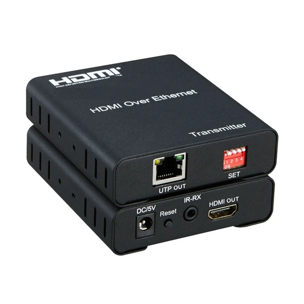 

HDMI Extender 120m HDMI Matrix via Cat5e/6 Ethernet Cable support TCP/IP HDMI Transmitter Receiver multi point connection