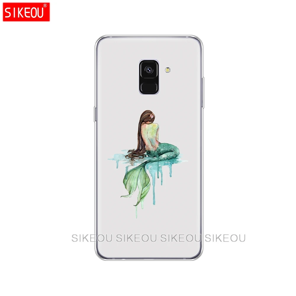 Силиконовый чехол для телефона Samsung Galaxy A8 2018 A3 A310 A5 A510 A7 2016 2017 Mermaid fish|Бамперы| |