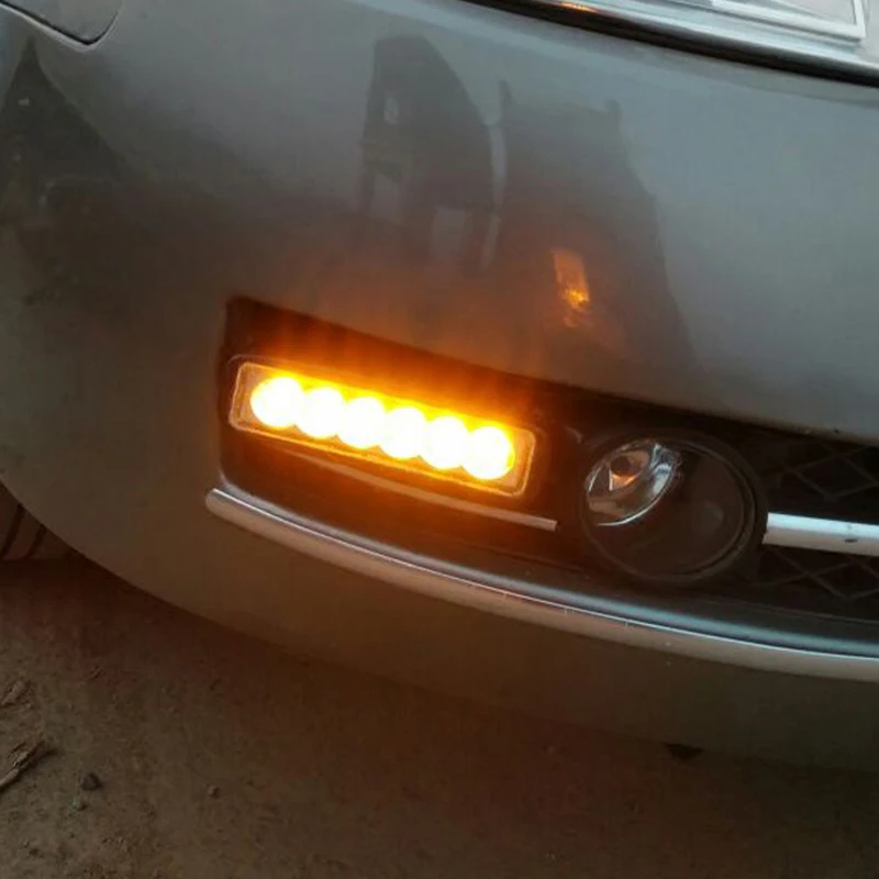 Waterproof Amber Led Car Turn signal light 12v24v Autos head fog light