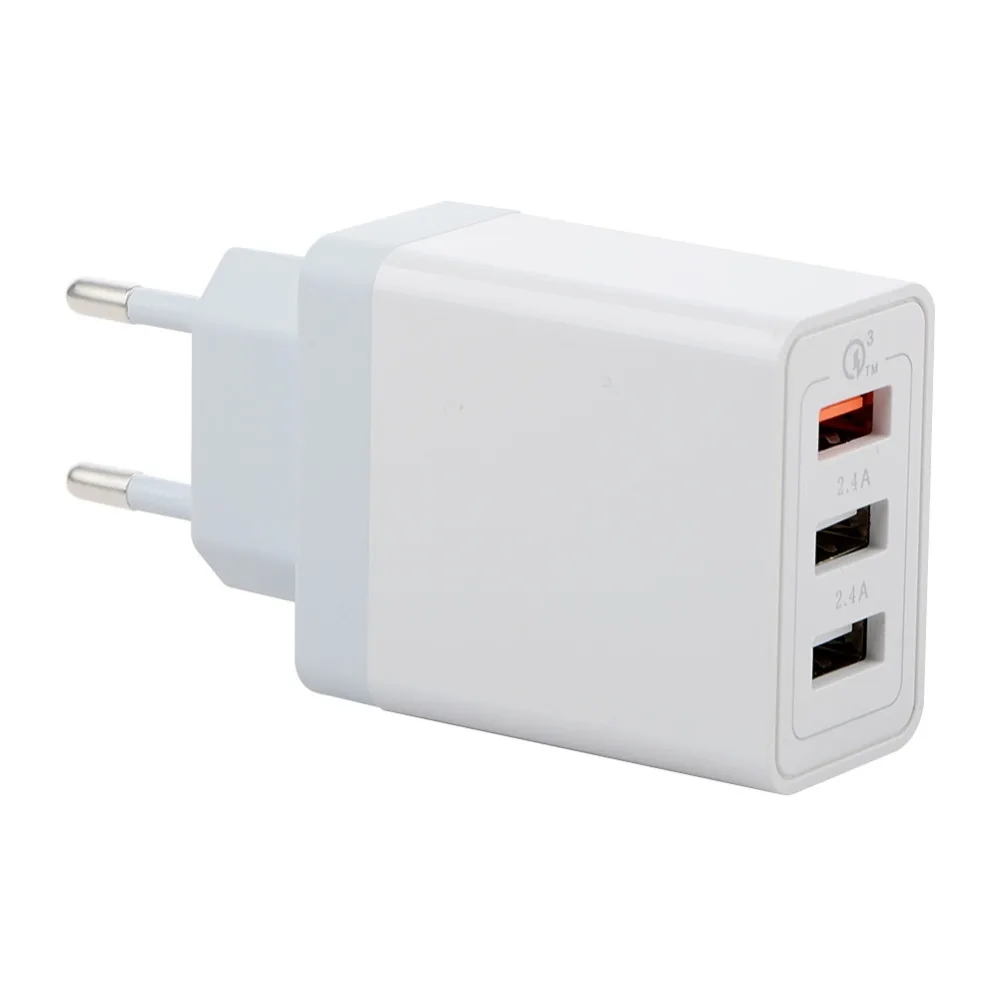 Buy EU Plug Mobile Phone Quick Charger 3 Socket USB