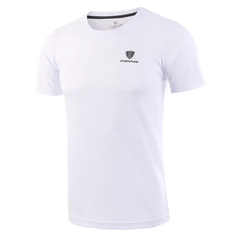 Camisetas de tenis para hombre camisetas deportivas al aire libre cuello redondo secado rápido transpirable correr bádminton camisetas de manga corta para hombres camiseta