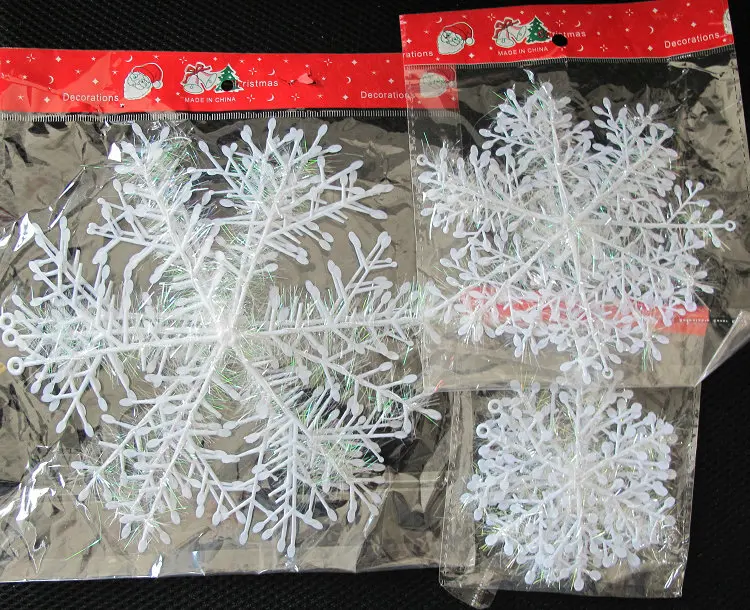 ANGRLY 9 шт./комплект Рождественская елка Белые снежинки-подвески праздничные украшения для праздника и вечеринки декор объемные снежные рождественские украшения
