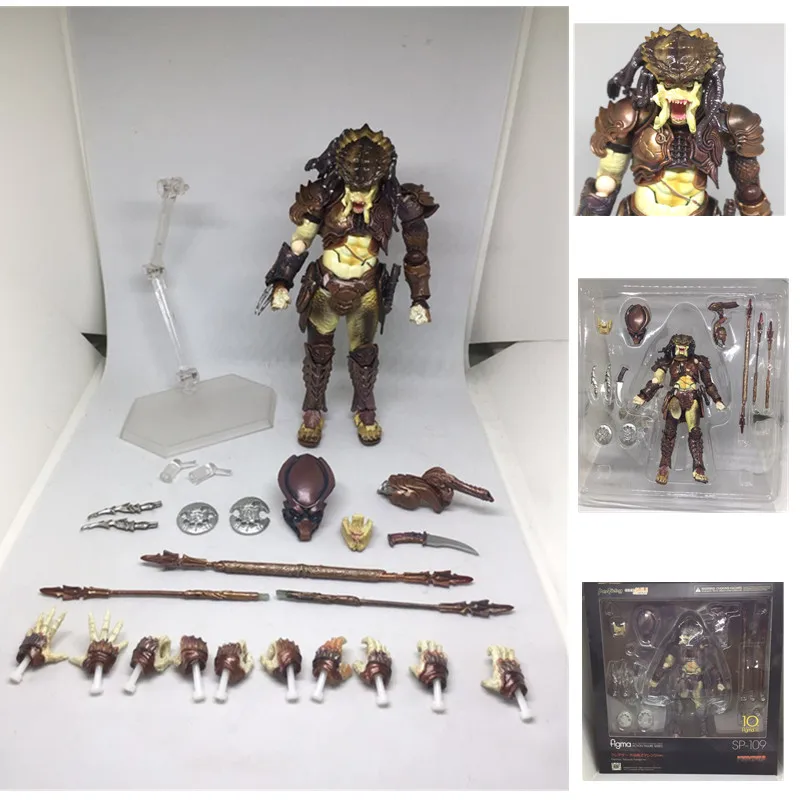 

New Movie Predator 2 SP-109 figma Aliens action figure series PVC Action Figure Collectible Model Toys Gift Doll
