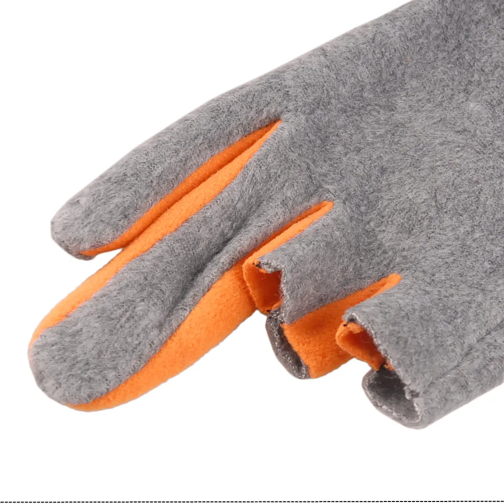 Умные Зимние перчатки для рыбной ловли с 3 вырезами, противоскользящие перчатки для верховой езды на половину пальца, теплые прочные перчатки, 1 пара, перчатки для охоты на открытом воздухе