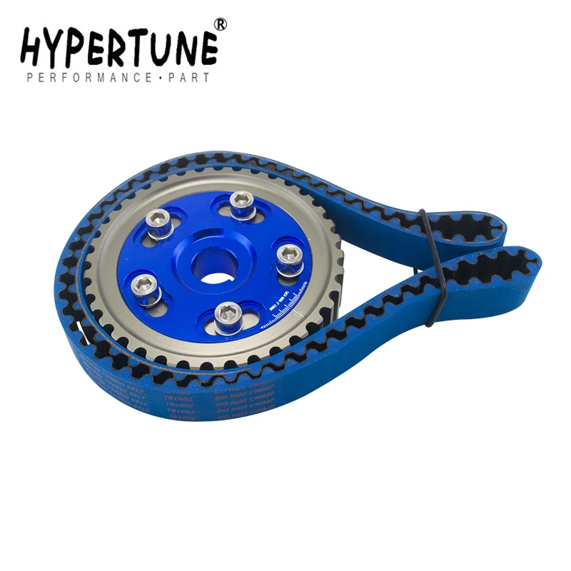 

Hypertune - HNBR Racing Timing Belt BLUE + Aluminum Cam Gear Blue FOR 92-00 Civic D16Z D16Y HT-TB1002B+6542B