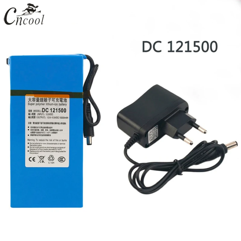 Cncool DC 12 V 15000 MAH перезаряжаемый портативный литиевый аккумулятор DC121500 mAh с