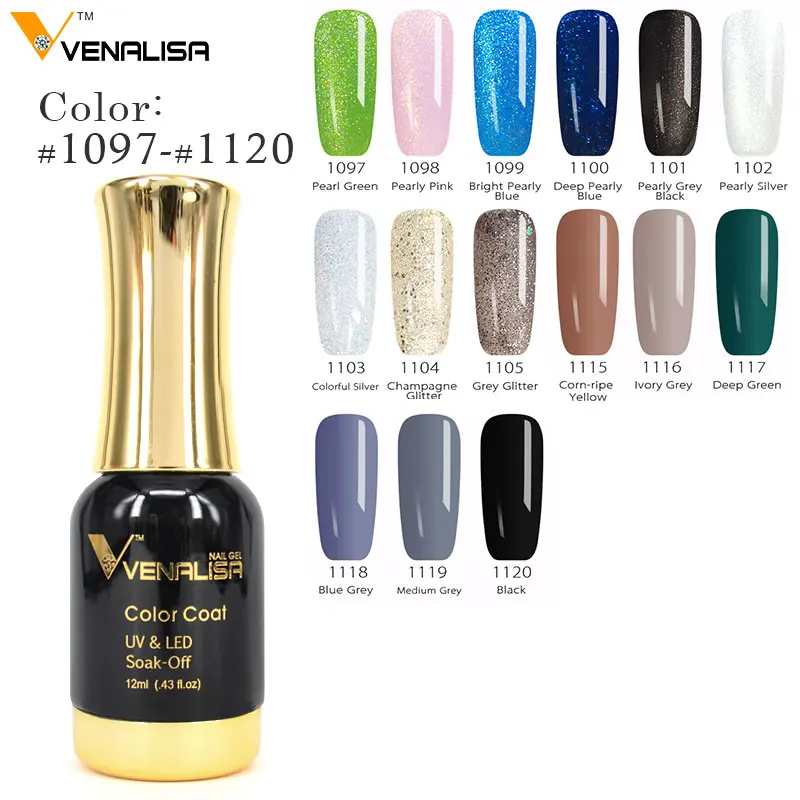 

#60751 2018 Hot Sale Venalisa Gel Nail Polish Long-Lasting Soak-off Nail Polish Gel Polish 12ml 111 Colors Optional Nail Polish