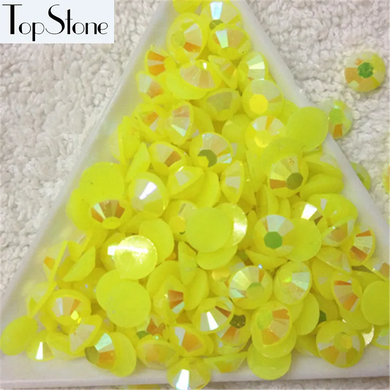 TopStone JELLY AB цвета смолы эпоксидные плоские каменные бусины 14 граней машина для