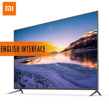 Xiaomi tv 4 55 дюймов 4K HDR Smart 4,9 мм ультратонкий Телевизор 2 ГБ+ 8 Гб английский интерфейс голосовой пульт дистанционного управления Поддержка Dolby DTS