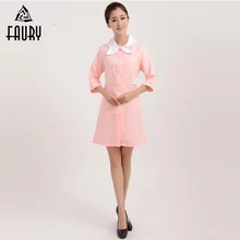 Высококачественная униформа медсестры доктор медицинская женская одежда больница косметолога салон аптека спа Женская рабочая одежда платье