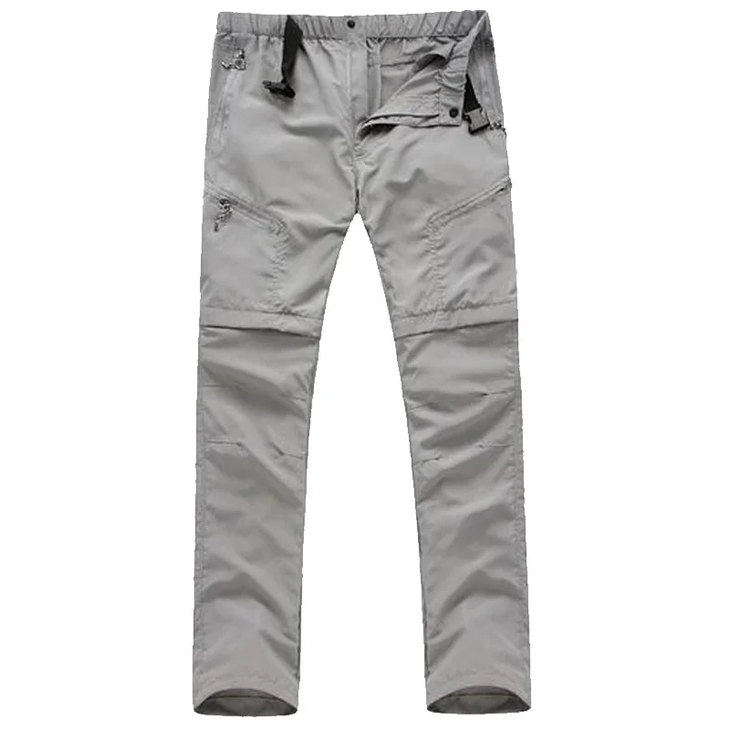 JACKSANQI de los hombres de verano extraíble senderismo pantalones cortos verde al aire libre de secado rápido transpirable pantalones escalada Trekking pesca RB068
