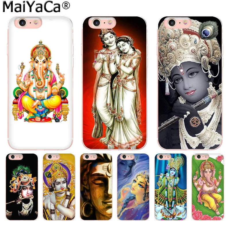

MaiYaCa Colorful Lord Krishna Luxury Phone Case cover for iphone 11 pro 8 7 66S Plus X 10 5S SE XR XS XS MAX