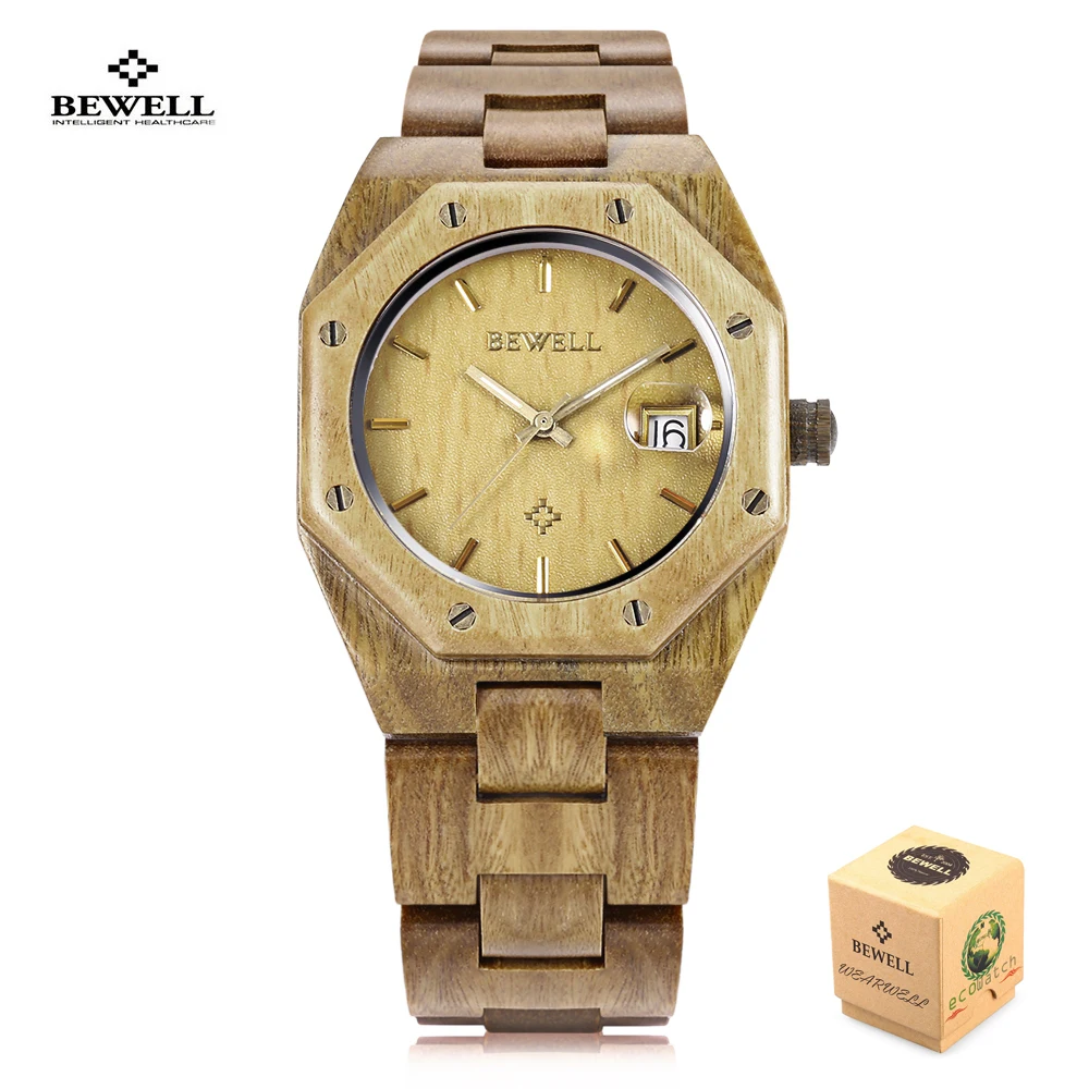 Prix pour Bewell bois montre à quartz plein bois nature montres mode hommes sport casual montre-bracelet horloge relogio masculino avec boîte-cadeau Prix pour Bewell bois montre à quartz plein bois nature montres mode hommes sport casual montre-bracelet horloge relogio masculino avec boîte-cadeau