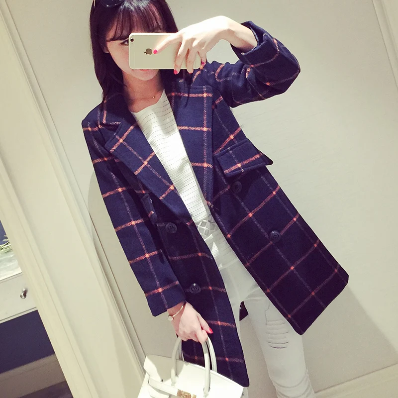 2016 new winter women s wool coat dress fashion in the long section of the code