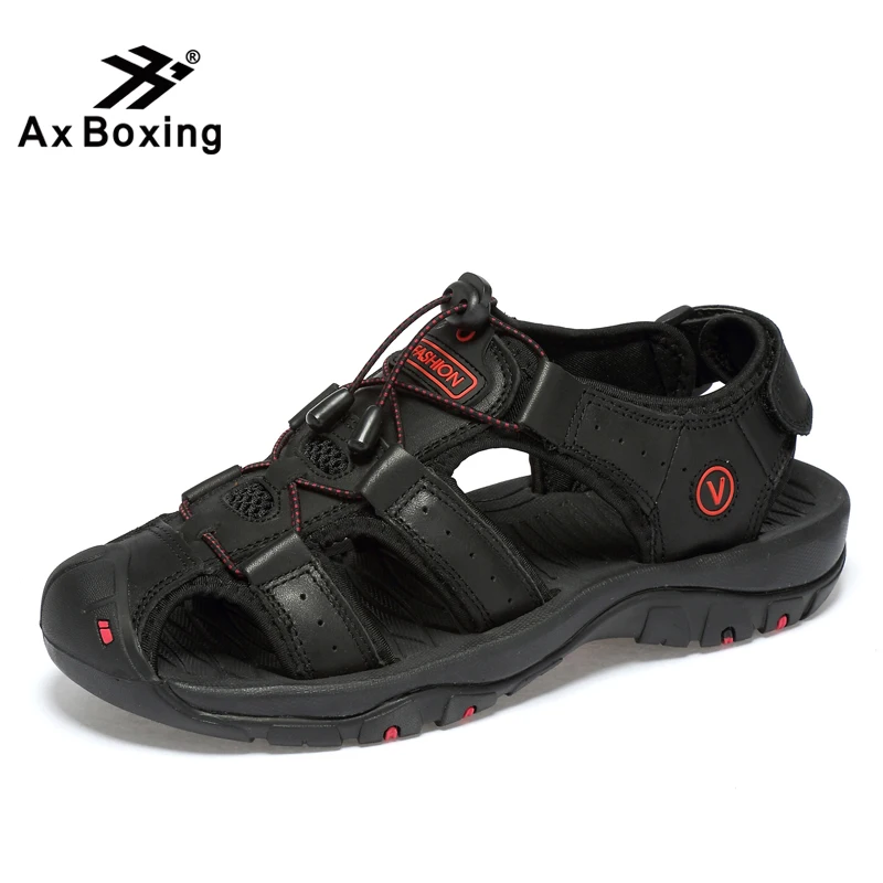 

Men Sandals Leather Genuine Summer Shoes Breathable Men Sandals Men's Sandal Man Causal Shoes 7239