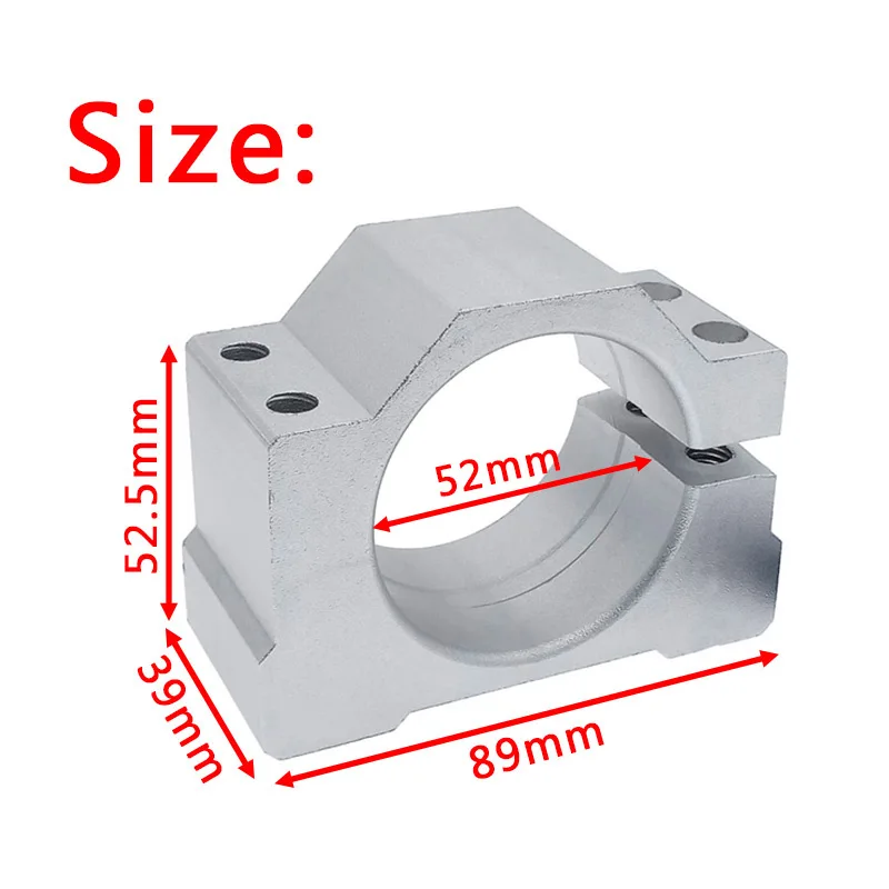 Кронштейн для крепления шпинделя для ER11 300 Вт 400 Вт 500 Вт литой алюминиевый кронштейн с винтами 52 мм