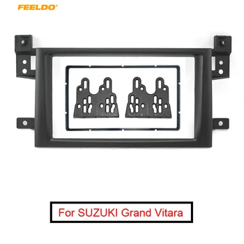 

FEELDO Car Refitting DVD Frame DVD Panel Dash Kit Radio Audio Fascia Frame for SUZUKI GRAND VITARA Escudo 2DIN