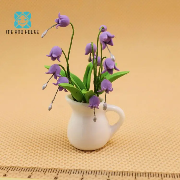 10 Pcs Miniature Handmade Colorful Nate Siri Orchid Clay Flower Home Decor