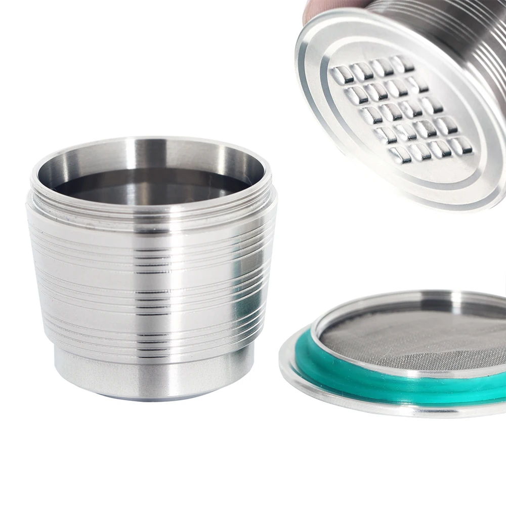 

Reusable Espresso Nespresso Cafe Capsule Dripper Cup Refill Tazas Nespresso Coffee Filter Tool Pod Capsula Spoon Brush Free Gift