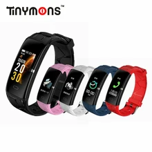 Tinymons E58 Смарт-часы с дыхательным светом кровяное давление пульсометр спортивный трекер умный Браслет для IOS Android