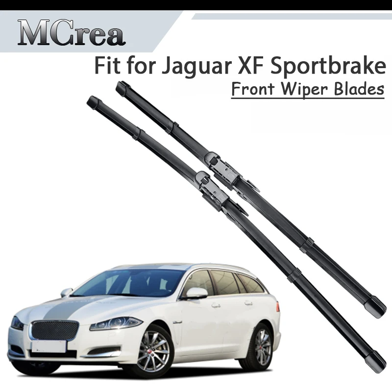 MCrea Car Rubber Front Windshield Cleaning Wiper Blade For Jaguar XF Sportbrake 2016 2015 2007