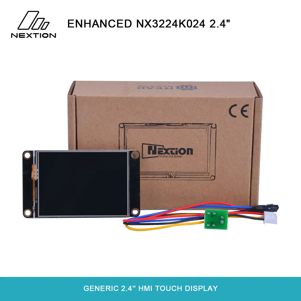 Nextion Enhanced NX3224K024-Generic 2,4 ''HMI с 16 Мб флэш-памяти/1024 байт EEPROM/большой ram сенсорный дисплей