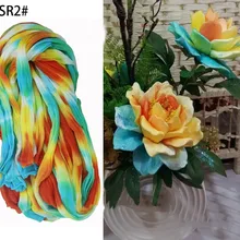 2 шт./лот, многоцветные нейлоновые чулки, цветочные аксессуары, декоративный материал для изготовления цветов, свадебные украшения