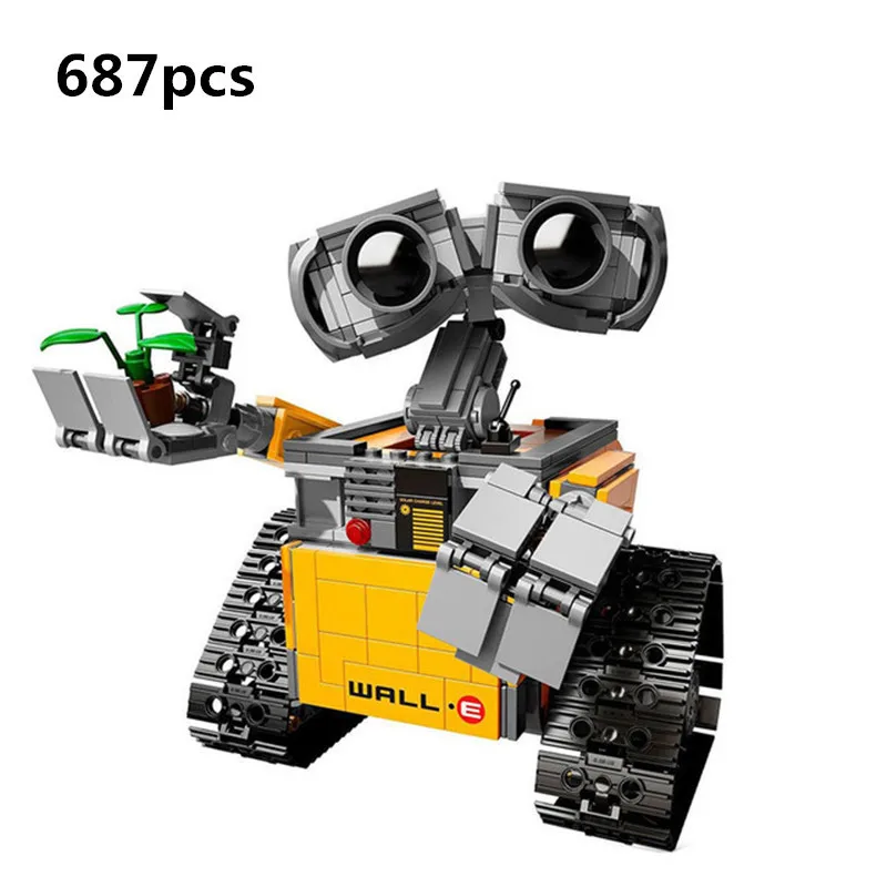 2018 Новый Лепин 16003 идея Робот WALL E Строительный набор Наборы игрушки Образовательные Кирпичи Блоки Bringuedos 21303 для детей DIY подарок