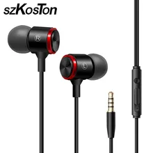 Металлические наушники-вкладыши, проводные наушники с микрофоном, четкий стерео звук, наушники для бега, для Samsug, Xiaomi Phone, Eearbuds