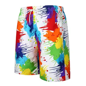 

Men Summer Loose Shorts Breathable Quick-drying Big Size Men's Summer SHorts Vivid Colorful Holiday Beach Shorts SAN0