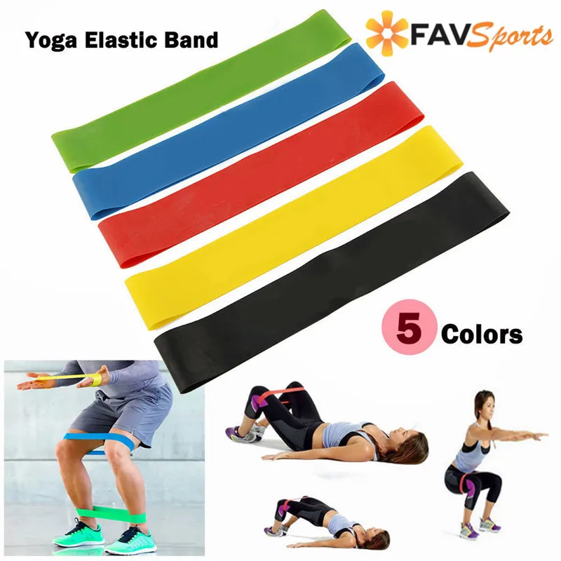 

5Pcs Sport Resistance Band 5 Level Elastic Latex Gym Strength Training Rubber Inversion Yoga Swing Belt Loops Yoga Fitness Bands